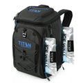 Titan Deep Freeze Ice Wall Backpack Cooler 30 Can - Cobalt Carbon Black Variation