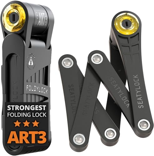 FoldyLock Forever Folding Bike Lock 90cm - High Security Bicycle Lock with Keys