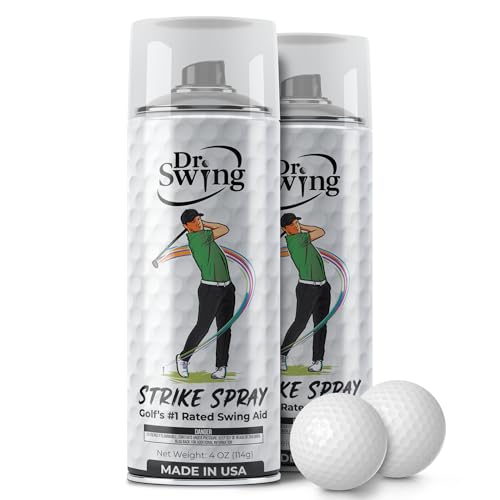 Golf Impact Spray for Club Face - 2 Pack, Quick Dry, Easy Wipe