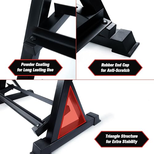 37 Inch 3-Tier Dumbbell Rack Adjustable Weight Storage Organizer for Home Gym