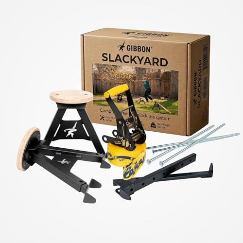 Freestanding Slackline Kit with A-Frames - No Trees Needed, Outdoor Balance Training