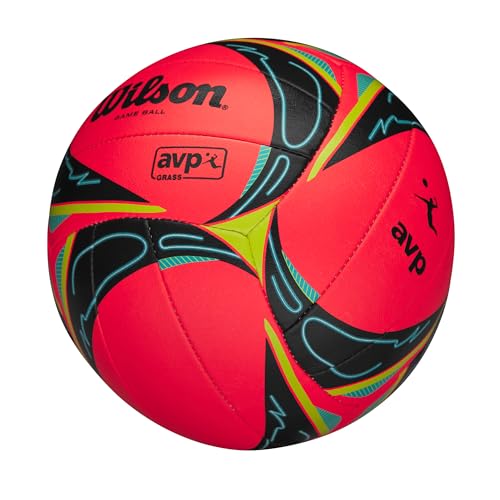 Wilson AVP GRX Grass Volleyball - Official Size with Spin Detection