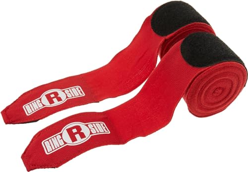 Ringside Pro Mexican Handwraps - Black / 1 (200-Inch, Elastic, Authentic)