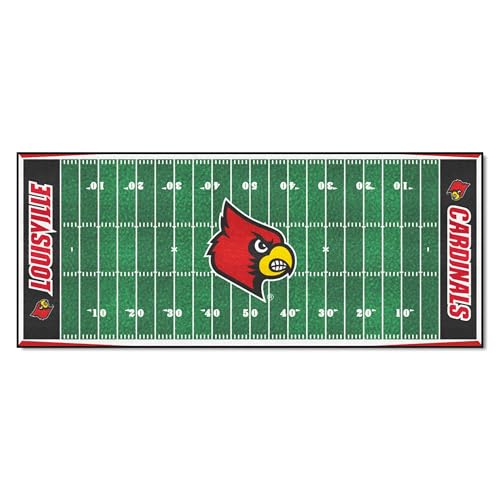 Louisville Cardinals Mascot Area Rug - 2'6" x 6' College Team Carpet - Fanmats