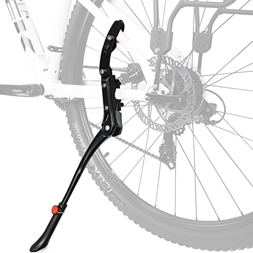 Adjustable Aluminum Bicycle Kickstand for 22-28 Inch Mountain and Road Bikes - Three Support