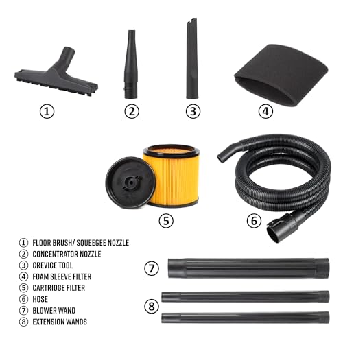 Armor All 8-Gallon Wet Dry Vac with Detachable Blower - 4.5 Peak HP