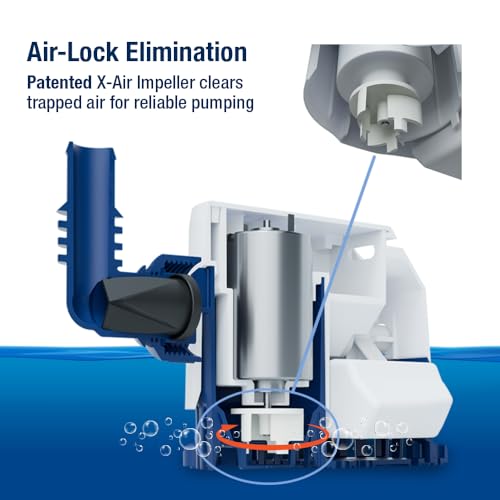Attwood Sahara MK2 S500 12V Automatic Bilge Pump 500 GPH with Fittings - Replacement for 4505-7