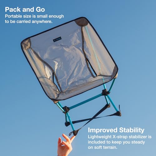 Helinox Chair Zero LT Cyan Lightweight Camping Chair, Ultralight & Packable