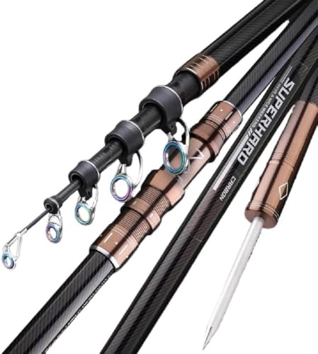 Telescopic Fishing Rod 7Ft 9Ft 12Ft 15Ft Carbon Portable Spinning Baitcasting