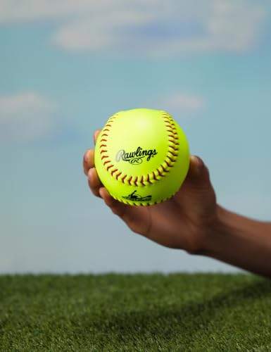 Fastpitch Softballs 11 Inch - Youth Training Balls, 6 or 12 Count - Yellow