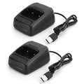 USB Dual Charger Dock for Baofeng Walkie Talkies BF666S BF777S BF888S H777 R888s Plus