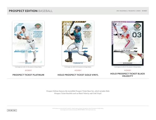 2025 Panini Prospect Edition Baseball Trading Card Box with 4 Autographs