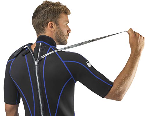 Cressi Men’s Shorty Wetsuit 2.5mm Neoprene for Water Sports - Medium Black/Blue