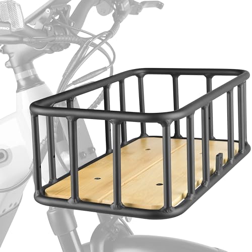 Retrospec Aluminum Front Basket for E-Bikes - Matte Black / Tote