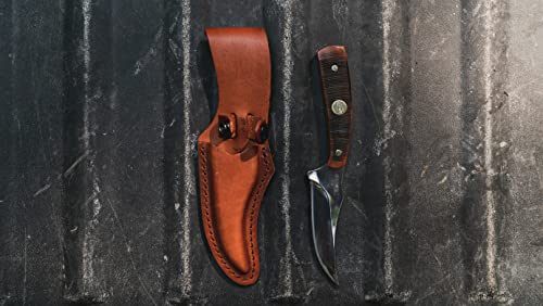Generational USA Sharpfinger Fixed Blade Knife with 1095 Stainless Steel & Bone Handle - Made in USA