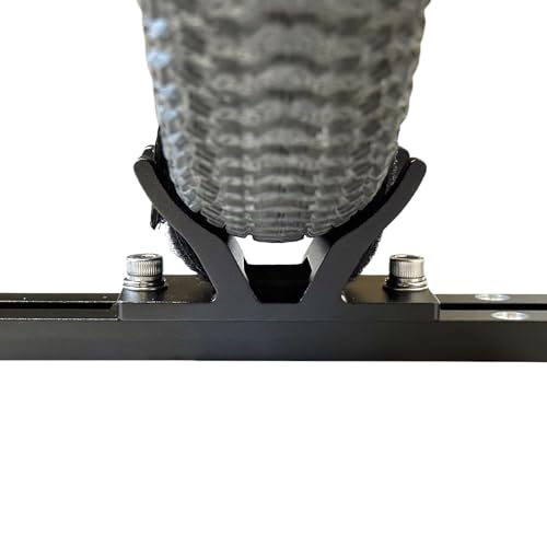 Bike Rear Wheel Holder Compatible with Roof Rack Truck Floor Van Track - Fits Tires Under 2.3 Inch