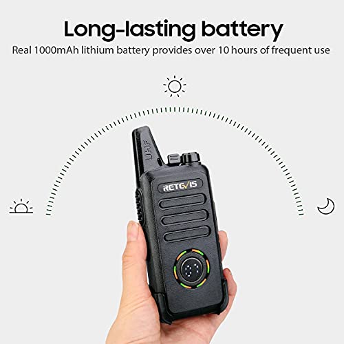 Retevis RT22S 2-Way Radios 4 Pack with Headsets, Rechargeable Walkie Talkies