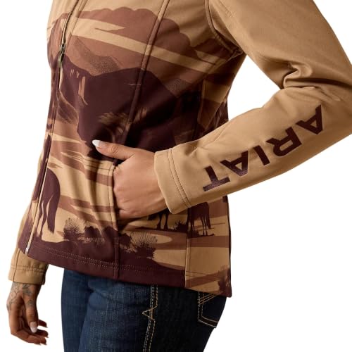 Ariat Women's Logo Softshell Jacket - Large Lone Ranger Print