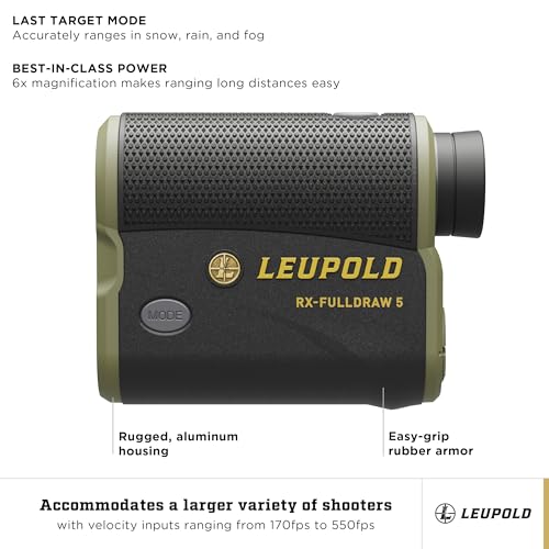 Leupold RX-FullDraw 5 Rangefinder with OLED for Archery & Long Shots