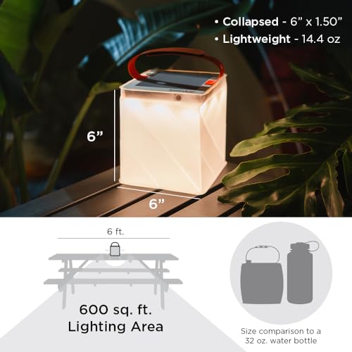 LuminAID Survivor Inflatable Solar LED Camping Lantern & Phone Charger 600 Lumens