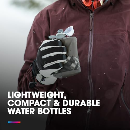 HydraPak Collapsible Water Bottle 32oz Sage Green - Leakproof & Lightweight