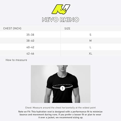 N NEVO RHINO White Medium Hydration Running Vest with 2 TPU 500ml Soft Flasks