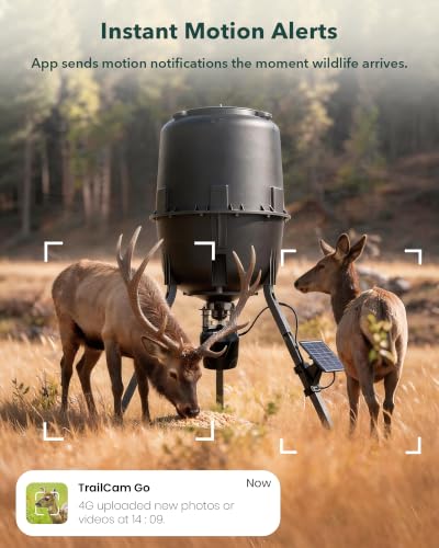 Misstech 4G LTE Cellular Trail Camera for Wild & Farm Monitoring, 0.1s Motion-Activated, Mountain Gray 1-Pack