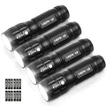 LED Flashlight Waterproof Focus Light Black - Portable Handheld Torch