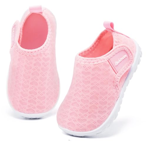 Baby Water Shoes Toddler Aqua Shoes Pink 5 - Quick Dry Beach Footwear for Boys & Girls