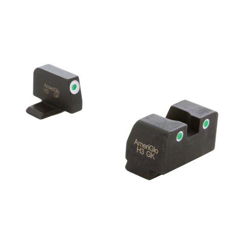 AmeriGlo Classic Tritium 3-Dot Sig Sauer Sight Set for Most Models, Green