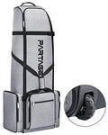 Partage Gray Golf Travel Bag with Wheels - Heavy Duty 600D Oxford Case