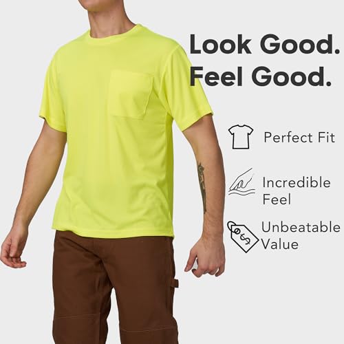 High Visibility Safety T-Shirt XS-6XL with Custom Logo Long Sleeve 5XL Yellow