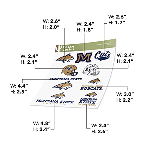 Montana State Bobcats Vinyl Sticker Decal - Official College Fan Gift