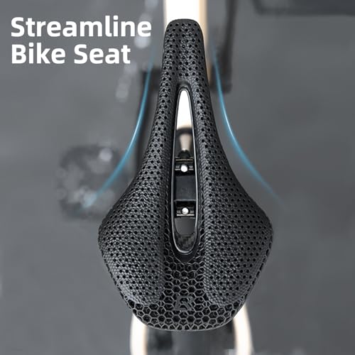 ROCKBROS Carbon Fiber Road Bike Saddle 145mm Ergonomic Comfort Seat