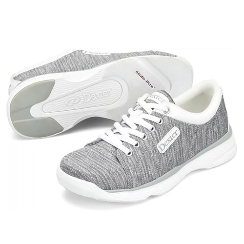 Dexter Womens Ainslee Bowling Shoes - Grey White Size 8.5