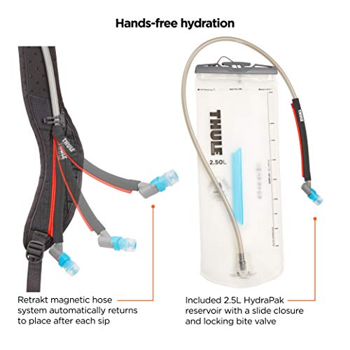 Thule UpTake Hydration Pack 8L Black with Hydrapak Reservoir, Cycling & Hiking