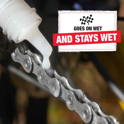 Finish Line Ceramic Wet Bike Chain Lubricant 4 oz - Biodegradable Racing Formula