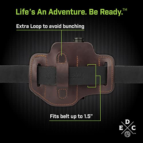 Burgundy Multi Tool Holster Pouch Fits Multitool, Knife, Flashlight, Keys