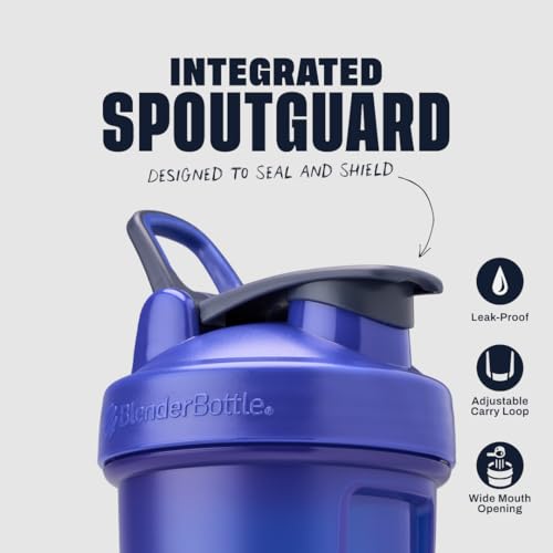 Shaker Bottle 28 oz BlenderBottle Classic V2 with Leak-Proof Lid - Reflex Blue