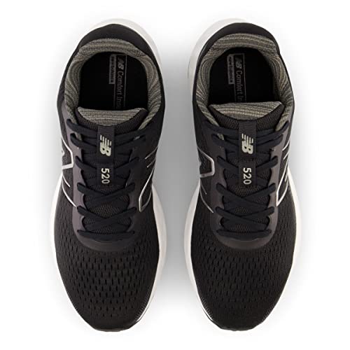 Men's New Balance 520 V8 Running Shoes - 11 Wide Black White