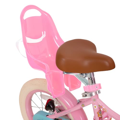 JOYSTAR Little Daisy Princess Kids Bike 12 Inch Pink with Training Wheels