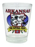 Arkansas State Map Shot Glass - Souvenir Drinkware, Collectible Gift