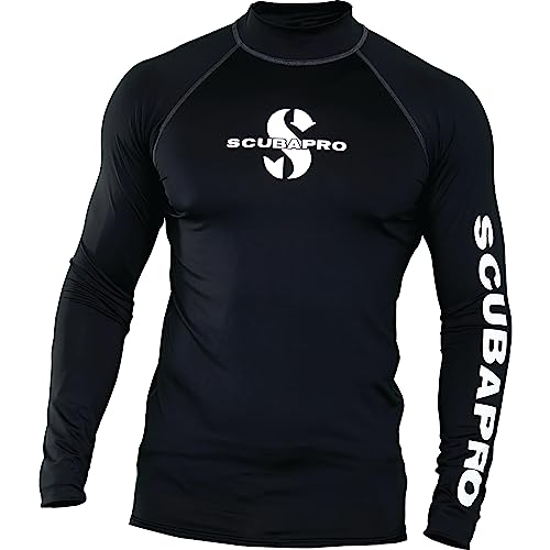 Mens Rash Guard UV Protection X-Large Black Water Sports Shirt
