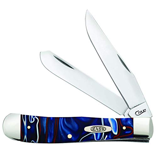 Pocket Knife Case with Patriot Kirinite Handle and Stainless Steel Blades - 4 1/8 Inch Closed