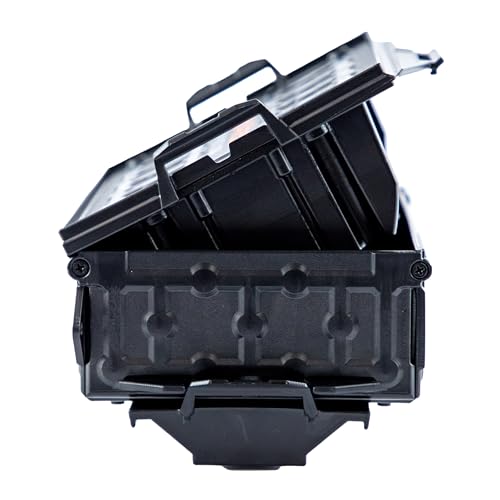 Kayak Track Mount Storage Box with Spring-Loaded Lid and Quick Release Base