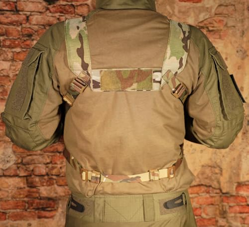 KRYDEX Micro Chest Rig MC with 5.56/7.62 Magazine Holders & Modular Pouches