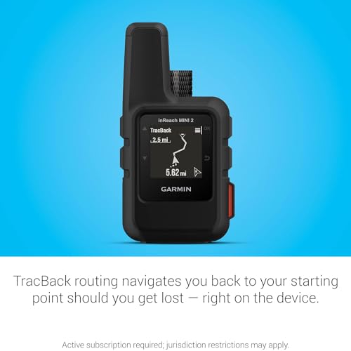 Garmin inReach Mini 2 Satellite Communicator Black – Two-Way Messaging & Interactive SOS