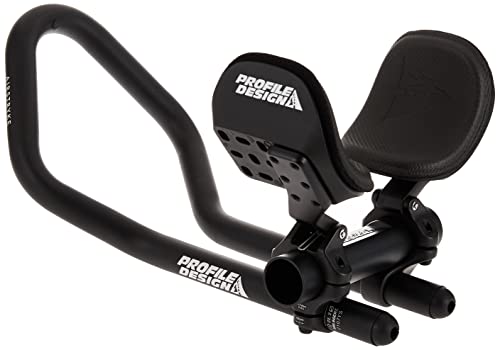 Aerobar Clip-On Set with Aluminum Adjustable Stack & Reach - Black