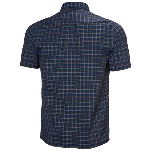 Helly Hansen Fjord QD Short Sleeve Shirt 2.0 Large Navy - Quick-Dry Sailing Top