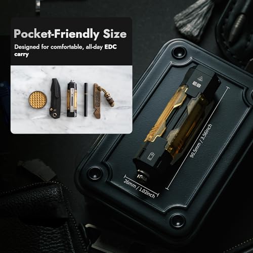 WUBEN E8 Rechargeable LED Flashlight with UV Light, 1300 Lumens, Compact & Multi-Mode